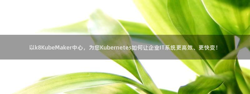 k8凯发：以k8KubeMaker中心，为您Kubernetes如何让企业IT系统更高效、更快变！