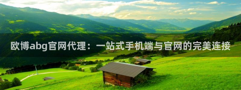 k8凯发官网入口：欧博abg官网代理：一站式手机端与官网的完美连接